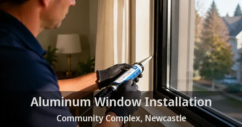 Aluminum Window Installation Community Complex, Newcastle - ON