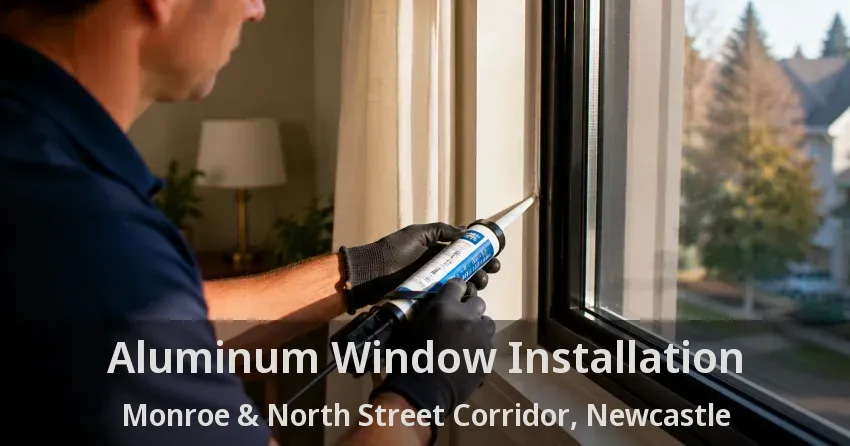 Aluminum Window Installation Monroe & North Street Corridor, Newcastle - ON