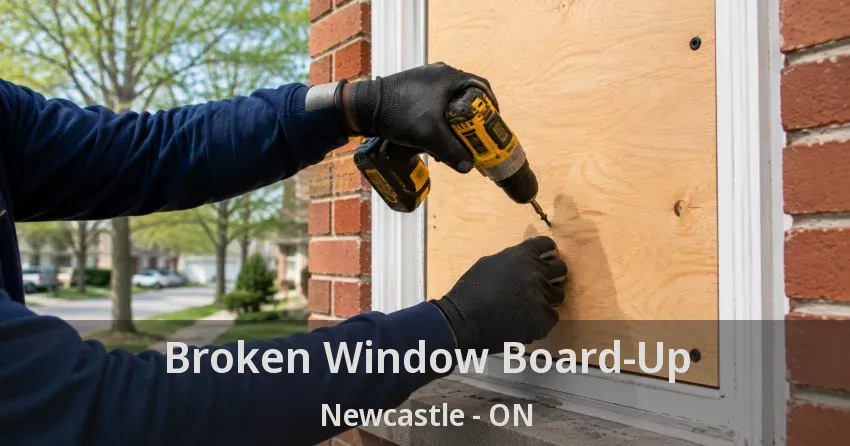 Broken Window Board-Up Newcastle - ON