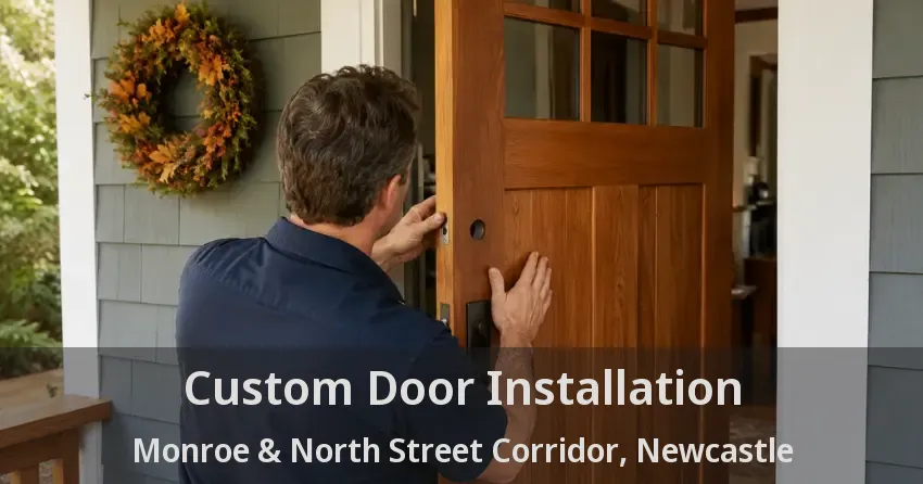 Custom Door Installation Monroe & North Street Corridor, Newcastle - ON