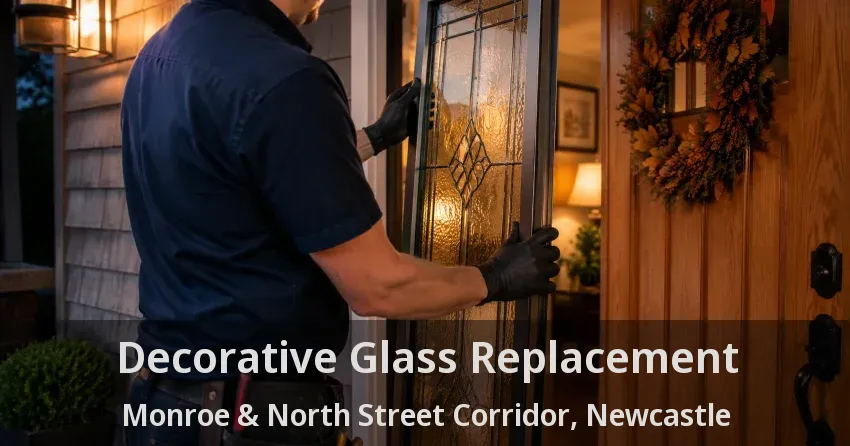 Decorative Glass Replacement Monroe & North Street Corridor, Newcastle - ON