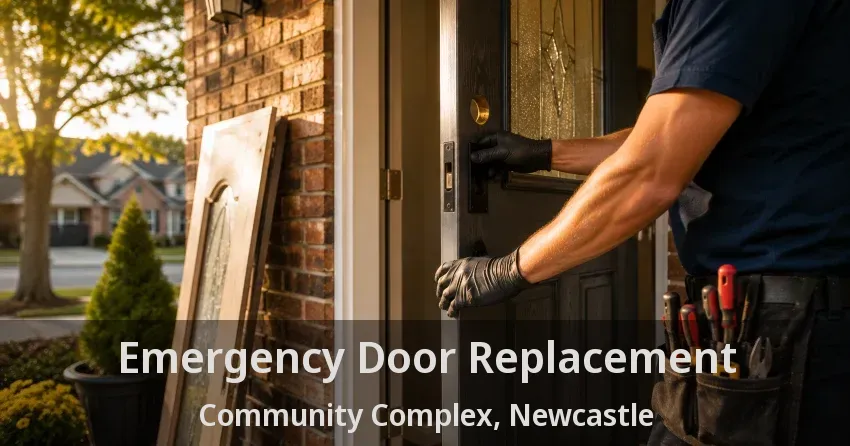 Emergency Door Replacement Community Complex, Newcastle - ON