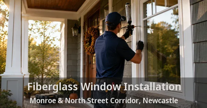 Fiberglass Window Installation Monroe & North Street Corridor, Newcastle - ON