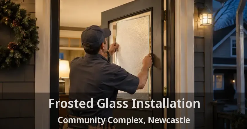 Frosted Glass Installation Community Complex, Newcastle - ON