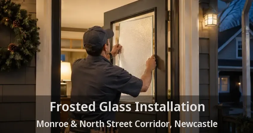 Frosted Glass Installation Monroe & North Street Corridor, Newcastle - ON