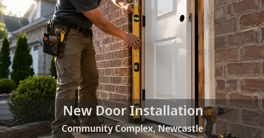 New Door Installation Community Complex, Newcastle - ON