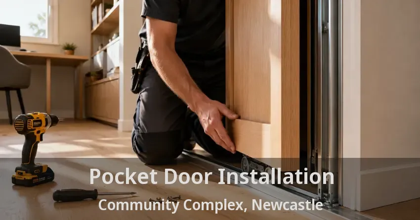 Pocket Door Installation Community Complex, Newcastle - ON
