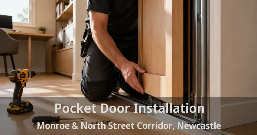 Pocket Door Installation Monroe & North Street Corridor, Newcastle - ON