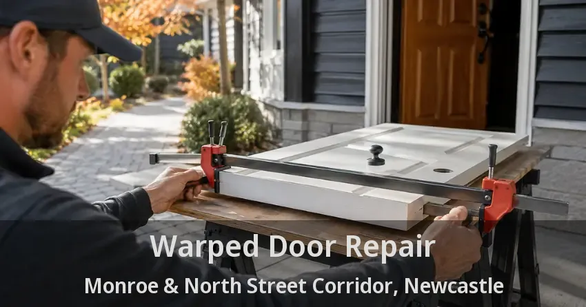 Warped Door Repair Monroe & North Street Corridor, Newcastle - ON