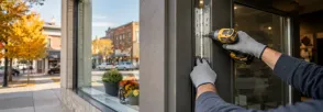 Commercial Door Replacement Community Complex, Newcastle